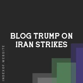 Trump on Iran Strikes: 'Last Best Chance' to Eliminate Sinister Regime | Logo - Indexof